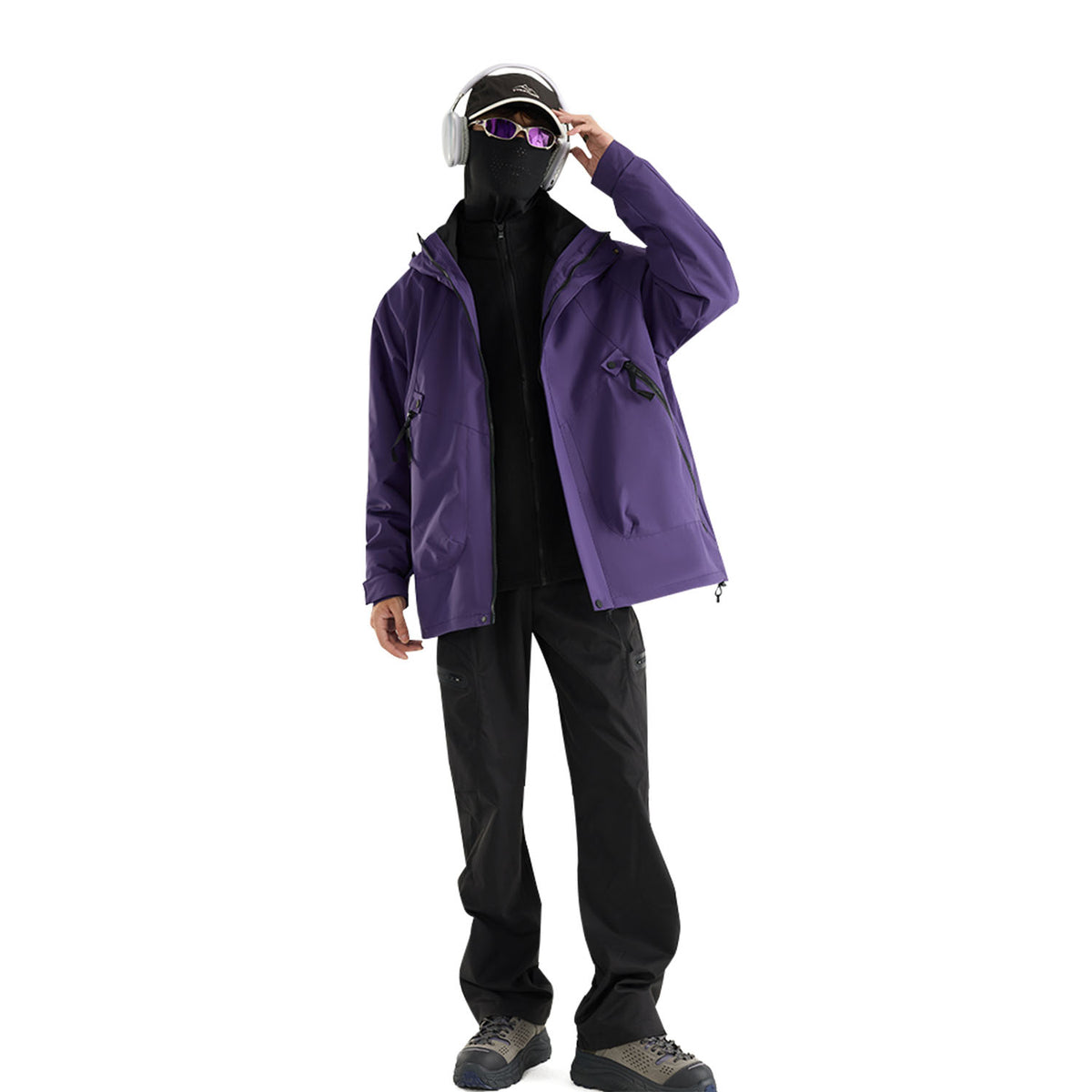 AURA-3-in-1 Men’s Waterproof Winter Jacket Hooded Windbreaker|Warm & Graphene-Enhanced