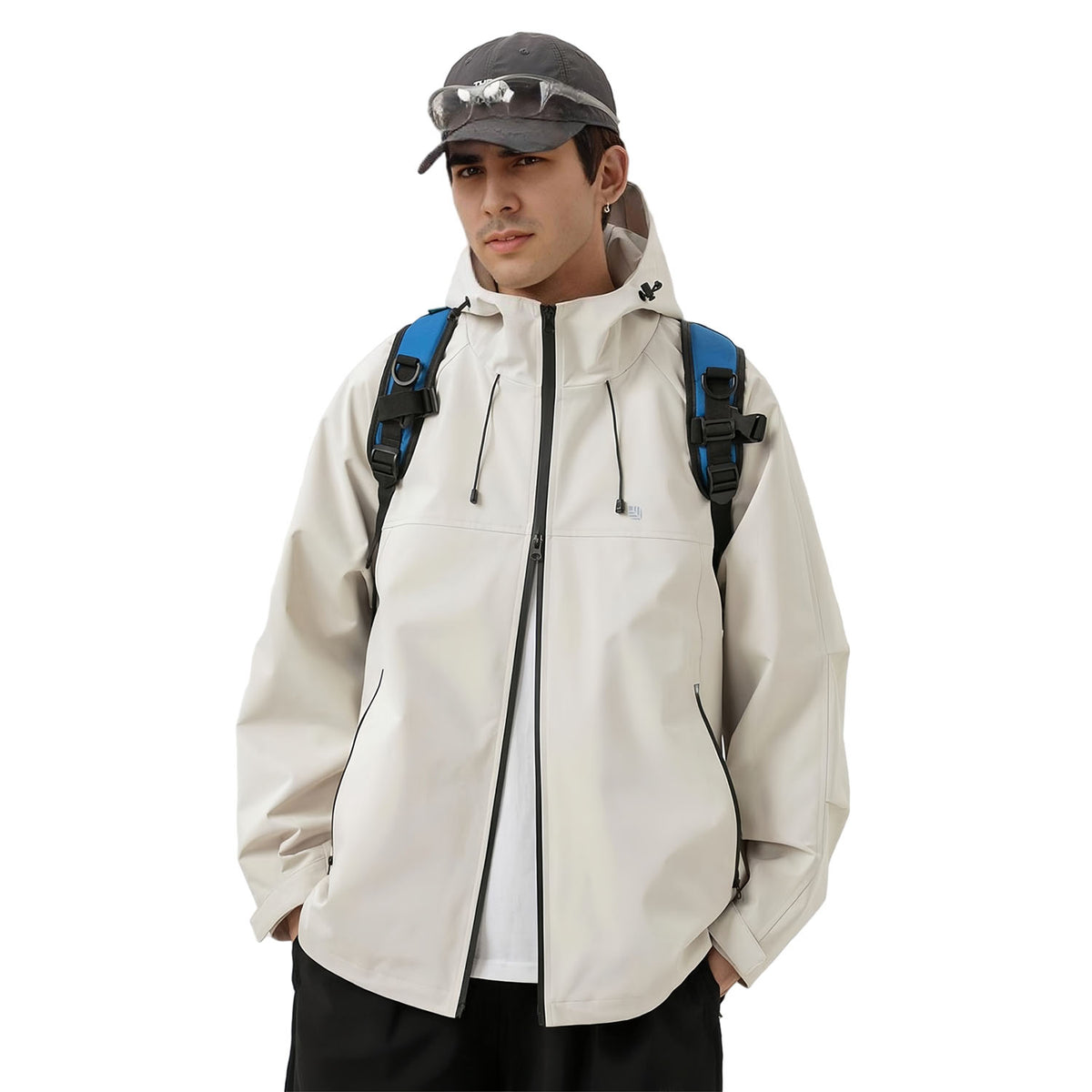 MODA-Men's waterproof jacket and Windbreaker with Hood