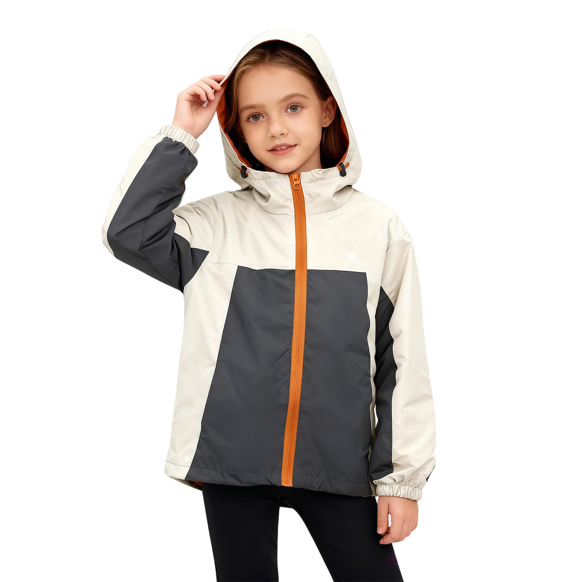 Venzina® Children's Windbreaker Lightweight Hooded Jacket Windproof Zipper Outerwear Coat