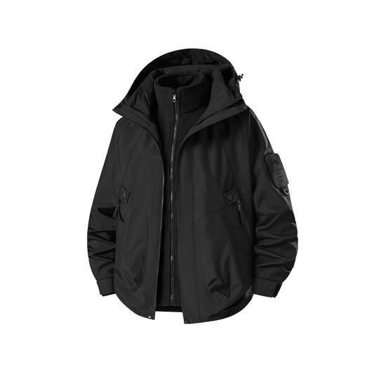 AURA-3-in-1 Men’s Waterproof Winter Jacket Hooded Windbreaker|Warm & Graphene-Enhanced