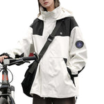 MODA-Venzina Windcheater Color-Block Hiking Jacket for Women