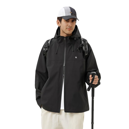 MODA-Men's waterproof jacket and Windbreaker with Hood