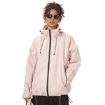 MODA-Women's Lightweight Waterproof Hooded Windbreaker Rain Jacket