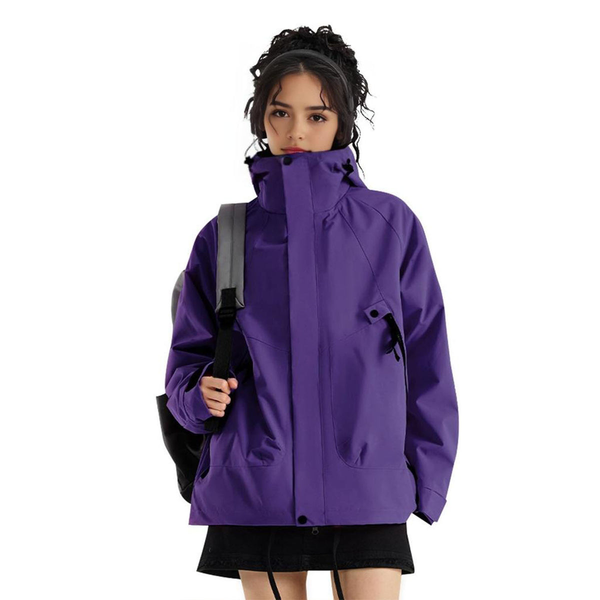 AURA-3-in-1 Women's Waterproof Windbreaker Rain Jacket with Hood