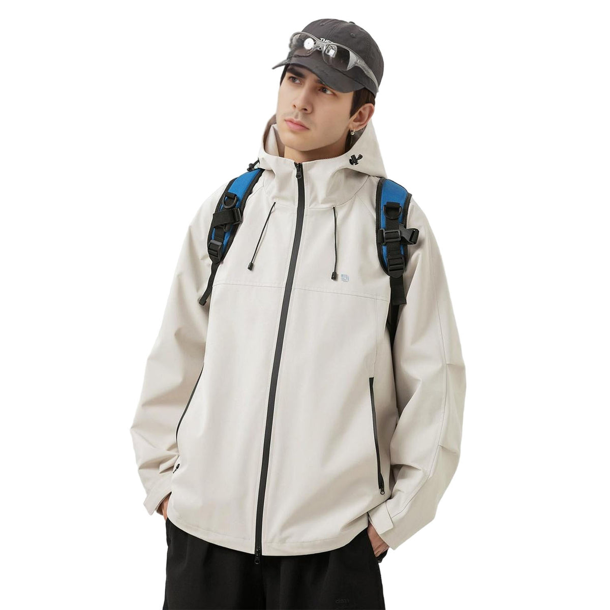 MODA-Men's waterproof jacket and Windbreaker with Hood