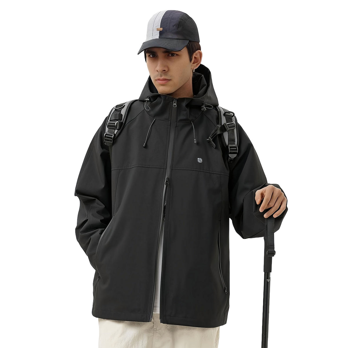 MODA-Men's waterproof jacket and Windbreaker with Hood