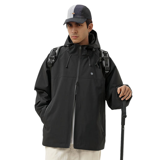 MODA-Men's waterproof jacket and Windbreaker with Hood