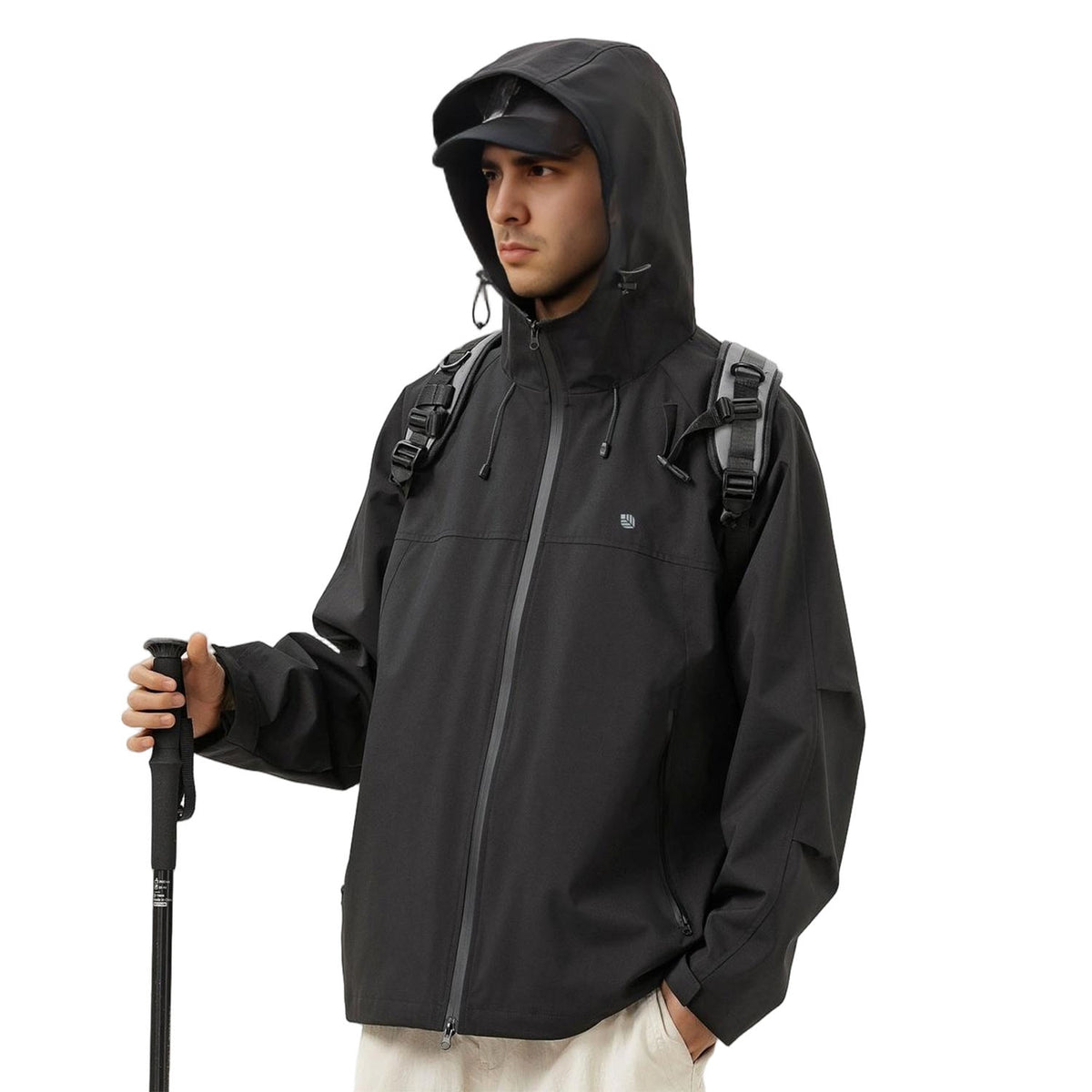 MODA-Men's waterproof jacket and Windbreaker with Hood