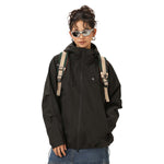 MODA-Women's Lightweight Waterproof Hooded Windbreaker Rain Jacket