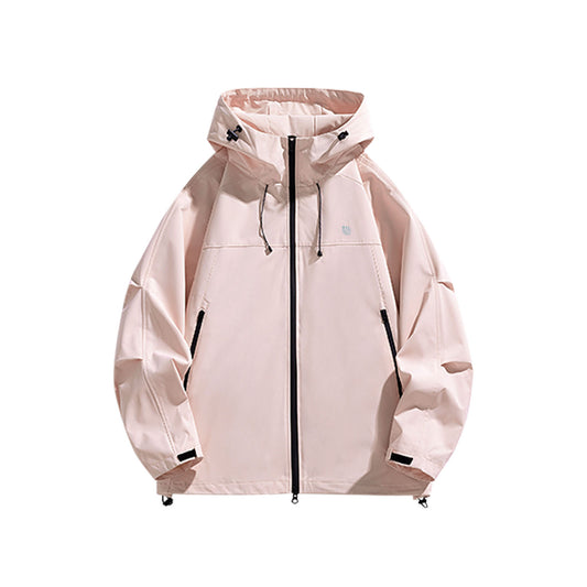 MODA-Women's Lightweight Waterproof Hooded Windbreaker Rain Jacket