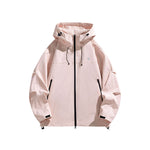 MODA-Women's Lightweight Waterproof Hooded Windbreaker Rain Jacket