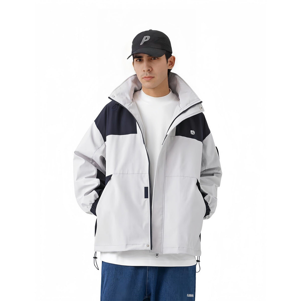 MODA-Venzina Windcheater Color-Block Hiking Jacket for Men