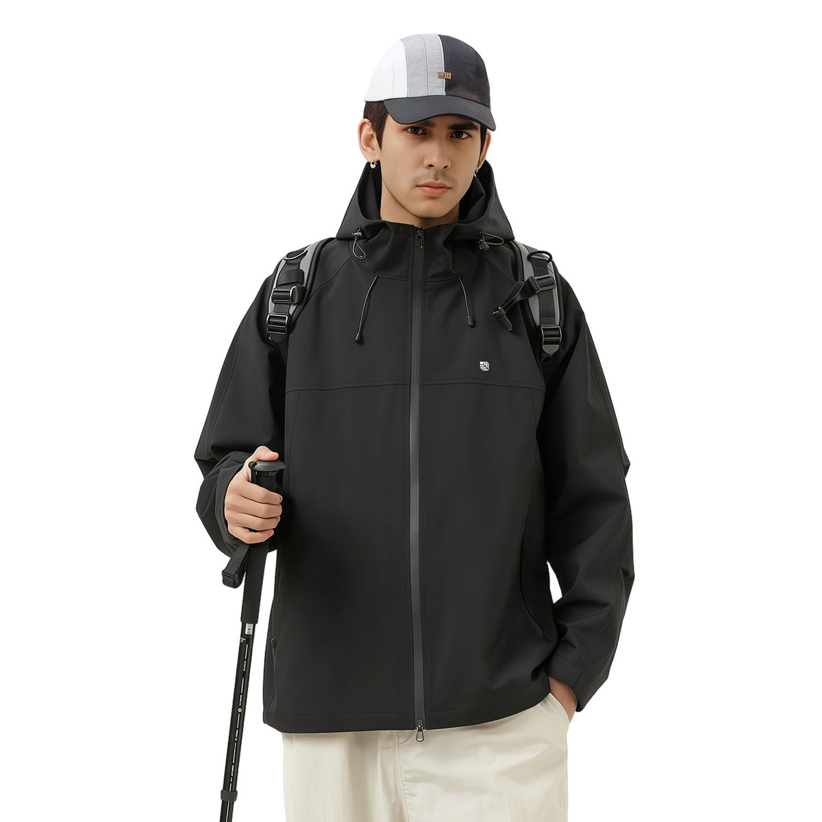 MODA-Men's waterproof jacket and Windbreaker with Hood
