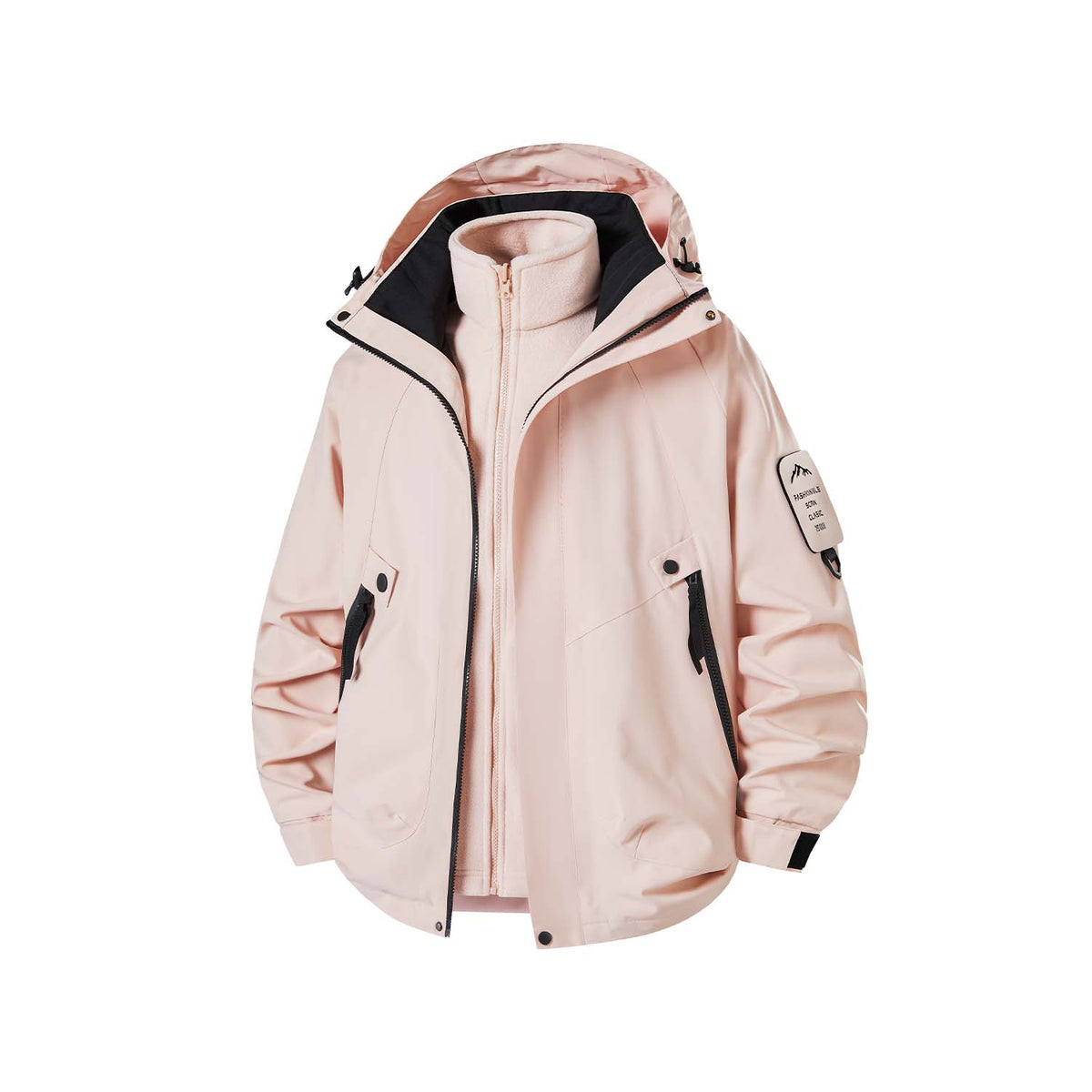 AURA-3-in-1 Women's Waterproof Windbreaker Rain Jacket with Hood