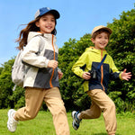 Venzina® Children's Windbreaker Lightweight Hooded Jacket Windproof Zipper Outerwear Coat