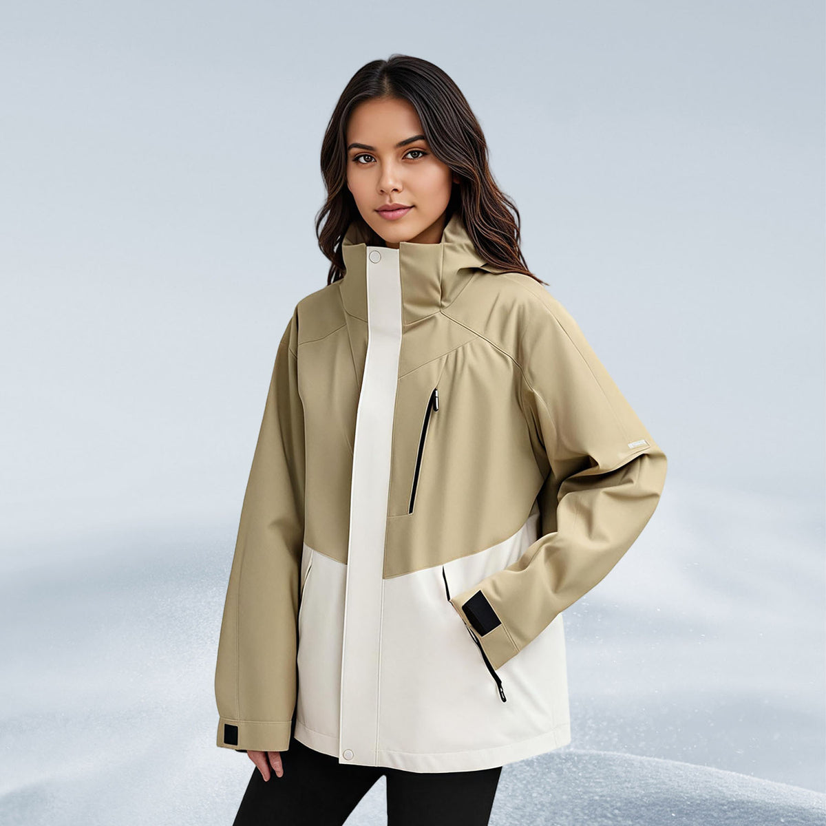 VERA-Venzina Women’s Waterproof Windcheater Jacket with Hood for Outdoor Sports