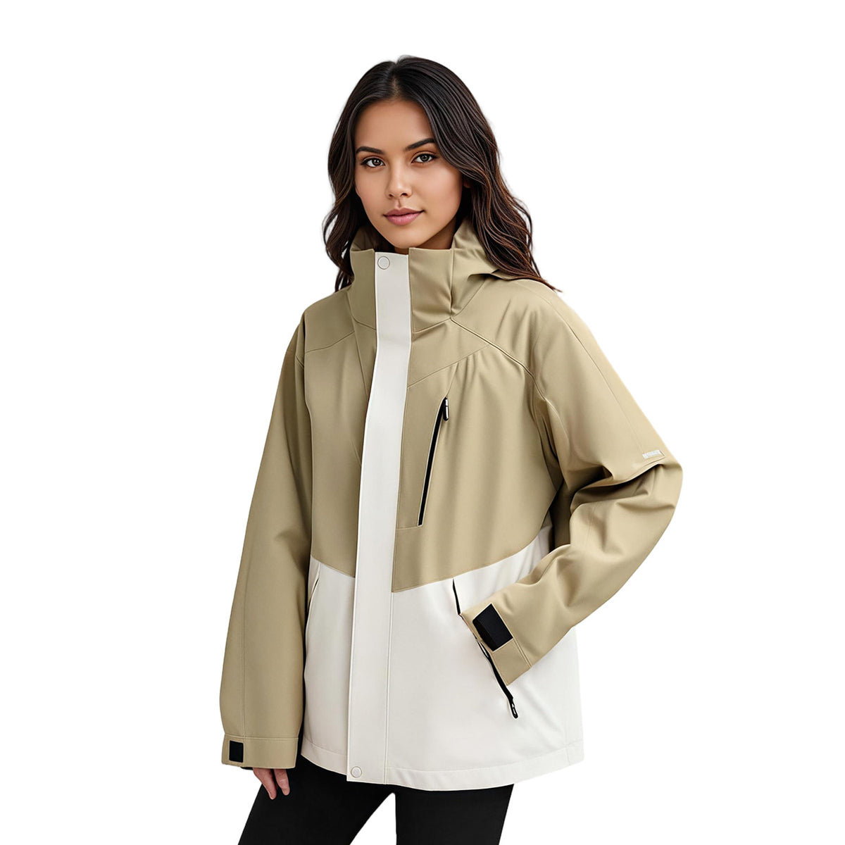 VERA-Venzina Women’s Waterproof Windcheater Jacket with Hood for Outdoor Sports