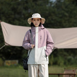 VERA-Venzina Women’s Waterproof Windcheater Jacket with Hood for Outdoor Sports