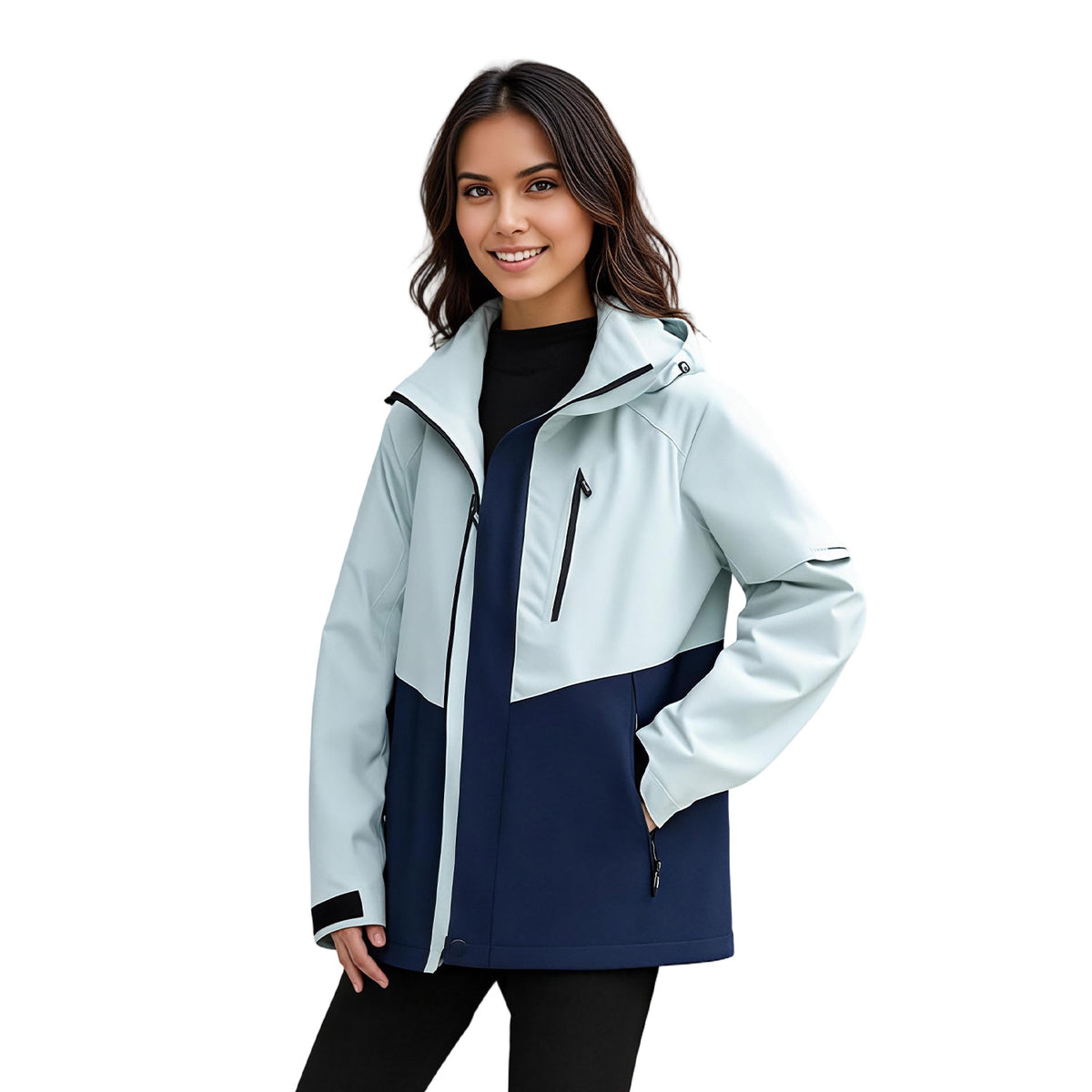 VERA-Venzina Women’s Waterproof Windcheater Jacket with Hood for Outdoor Sports