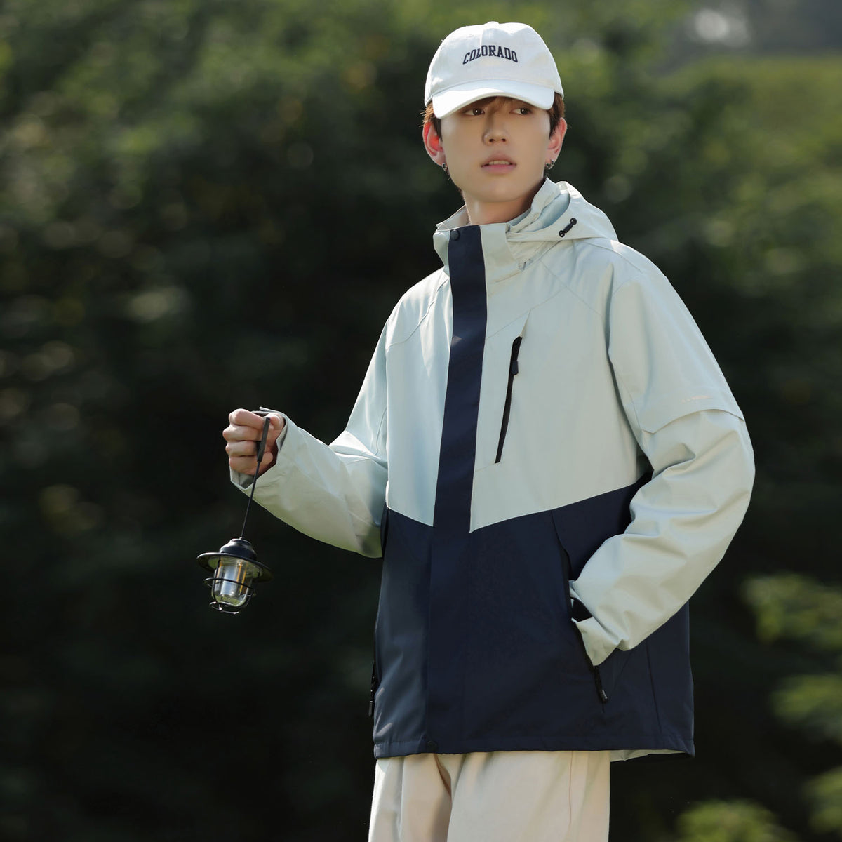 VERA-Men’s Waterproof Jacket Hooded Windbreaker for Outdoor Adventures