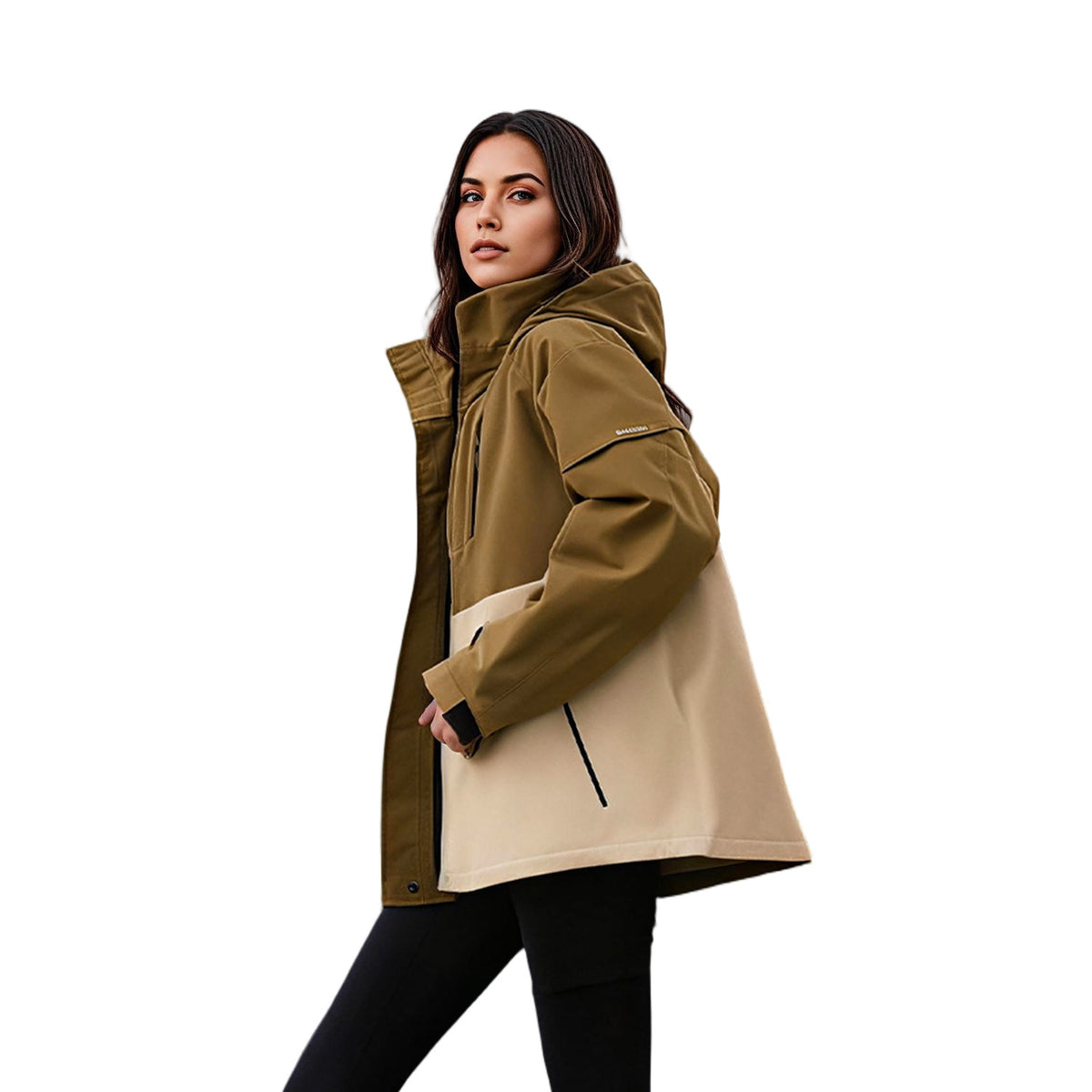 VERA-Venzina Women’s Waterproof Windcheater Jacket with Hood for Outdoor Sports