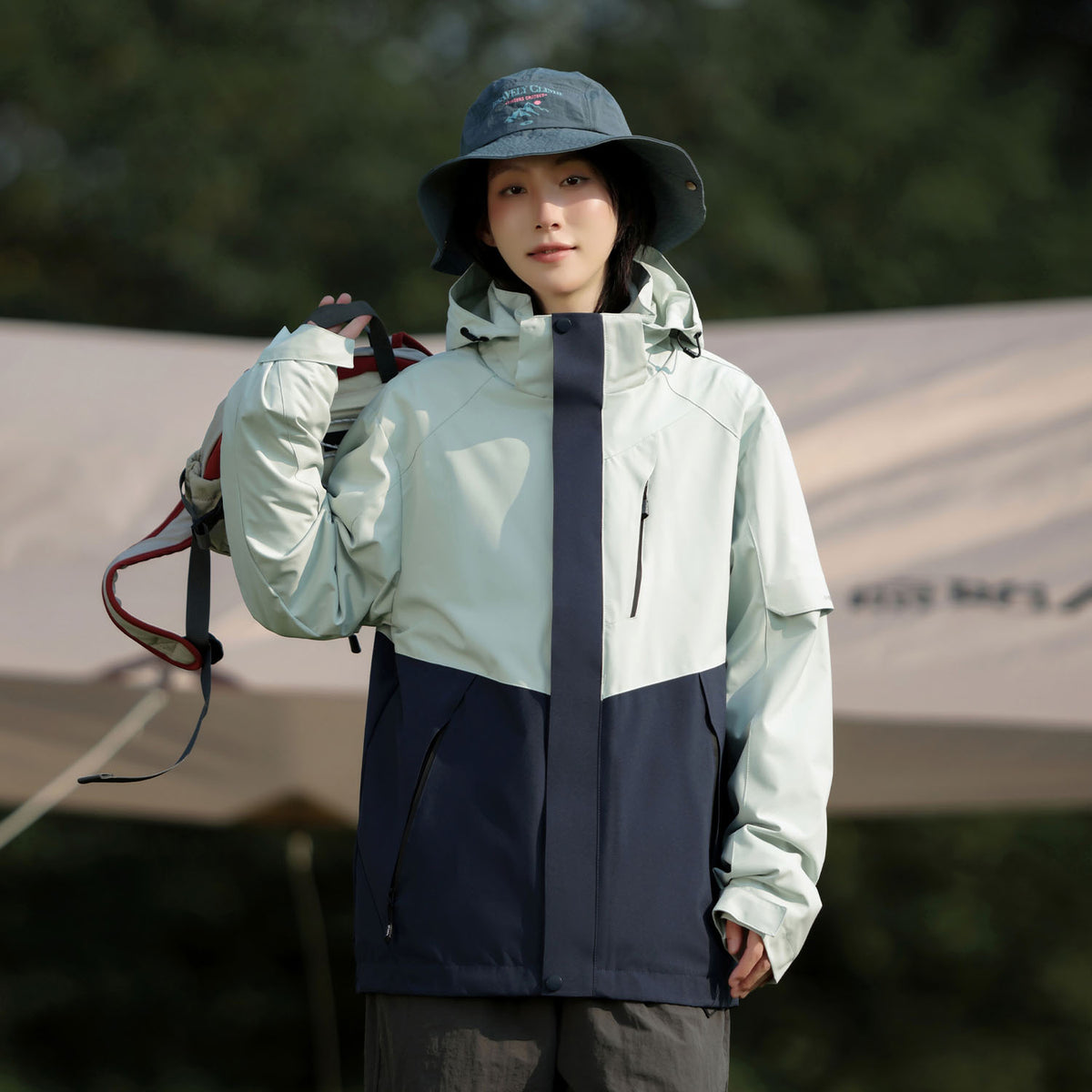 VERA-Venzina Women’s Waterproof Windcheater Jacket with Hood for Outdoor Sports