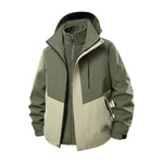 AURA-Men's Waterproof Ski Jacket 3 in 1 lWinter Hooded Windbreaker for utdoorAdventures