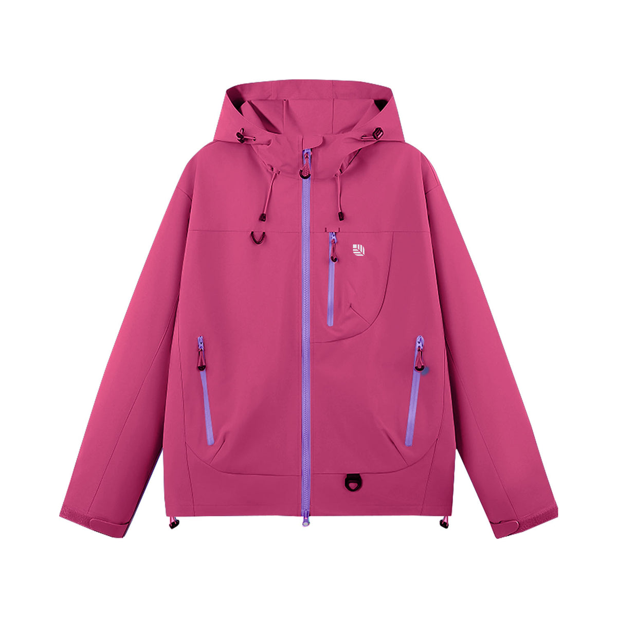 VERA-Venzina Womens Color Block Windcheater Jacket Stylish Waterproof Single Layer Womens Windbreaker Jacket and Rain Jackets