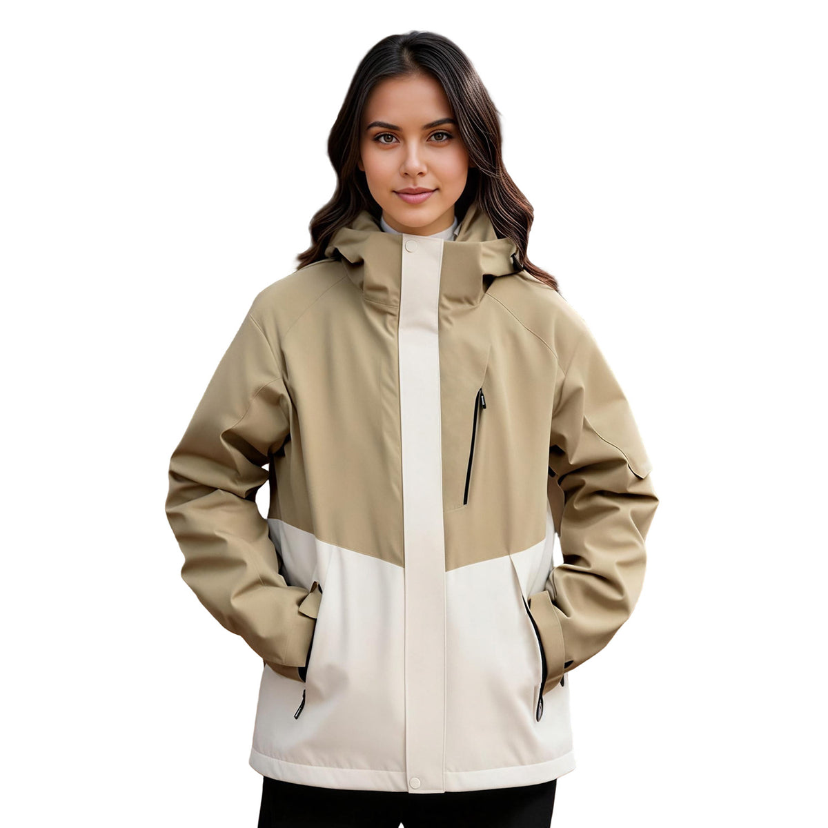 VERA-Venzina Women’s Waterproof Windcheater Jacket with Hood for Outdoor Sports