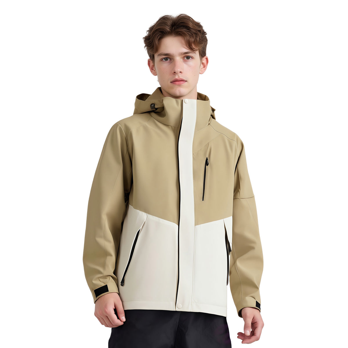 VERA-Men’s Waterproof Jacket Hooded Windbreaker for Outdoor Adventures