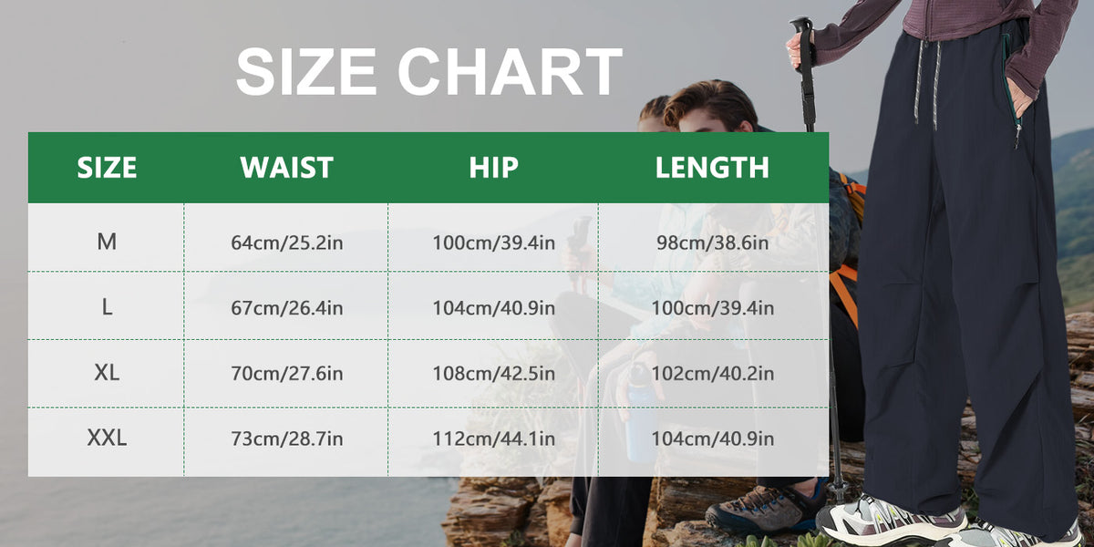 Hiking Pants Women – Waterproof Quick-Dry Parachute Cargo