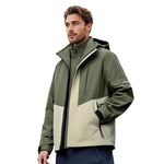 AURA-Men's Waterproof Ski Jacket 3 in 1 lWinter Hooded Windbreaker for utdoorAdventures