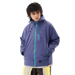 VERA-Venzina Mens Color Block Windcheater Jacket for Bikers Waterproof Single Layer Mens Waterproof Jacket with Hood