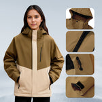 VERA-Venzina Women’s Waterproof Windcheater Jacket with Hood for Outdoor Sports