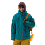 VERA-Venzina Mens Color Block Windcheater Jacket for Bikers Waterproof Single Layer Mens Waterproof Jacket with Hood