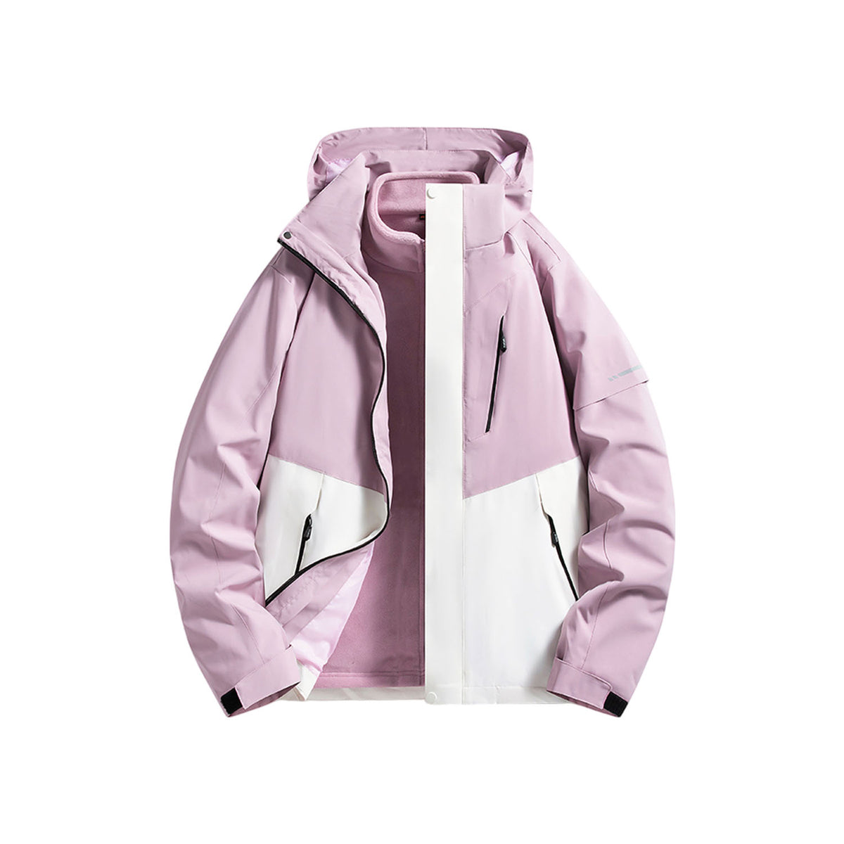 AURA-Venzina Women’s Waterproof Winter Ski Coat 3 in 1 Hooded Windbreaker Jacket for Snow Sports