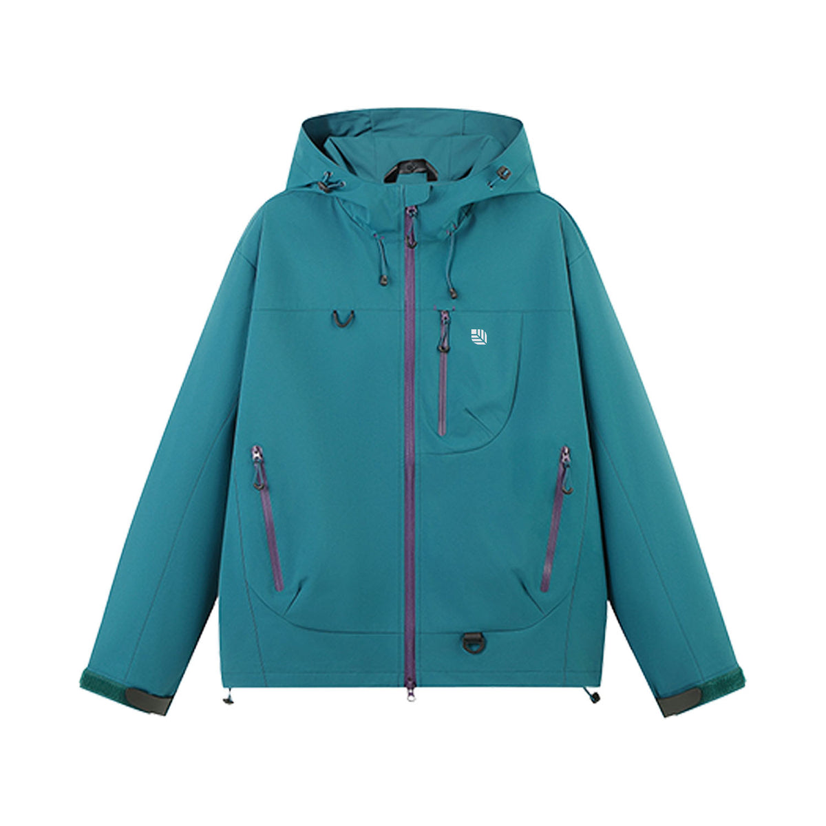 VERA-Venzina Mens Color Block Windcheater Jacket for Bikers Waterproof Single Layer Mens Waterproof Jacket with Hood