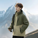 VERA-Men’s Waterproof Jacket Hooded Windbreaker for Outdoor Adventures