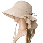 Women's Wide Brim Hat UV Protection(Khaki)