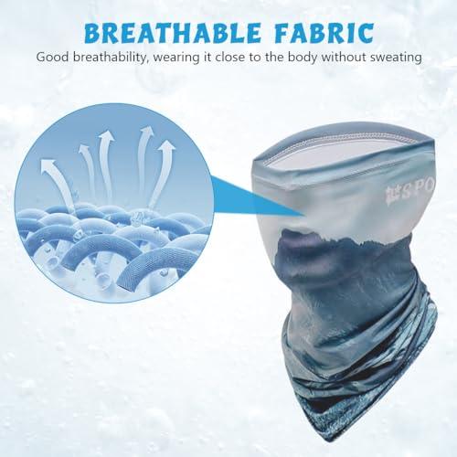 Men's Sun Protection Arm Sleeves&Neck Gaiter Face Mask