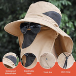 Unisex's Full Coverage Sun Protection Fishing Hat UPF50+