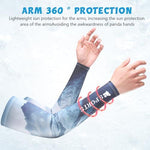 Men's Sun Protection Arm Sleeves&Neck Gaiter Face Mask