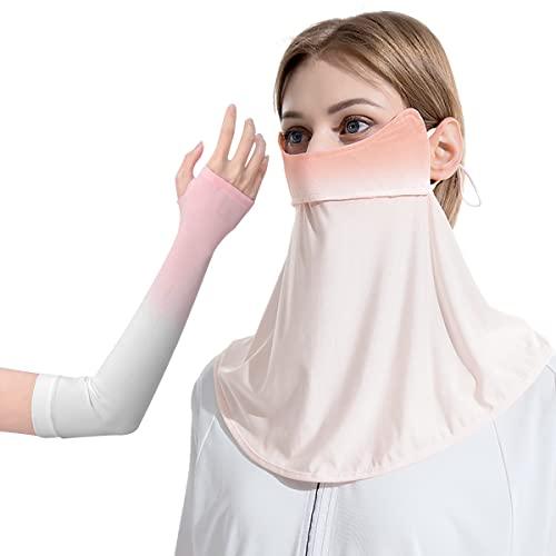 Women's Cooling Face Mask & Arm Sleeves Set