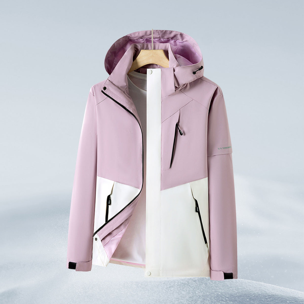 VERA-Venzina Women’s Waterproof Windcheater Jacket with Hood for Outdoor Sports