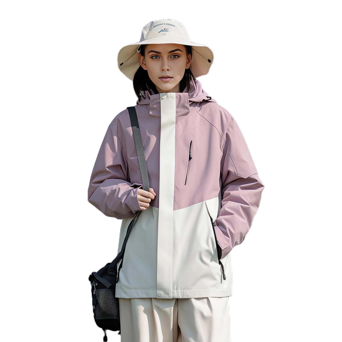 AURA-Venzina Women’s Waterproof Winter Ski Coat 3 in 1 Hooded Windbreaker Jacket for Snow Sports