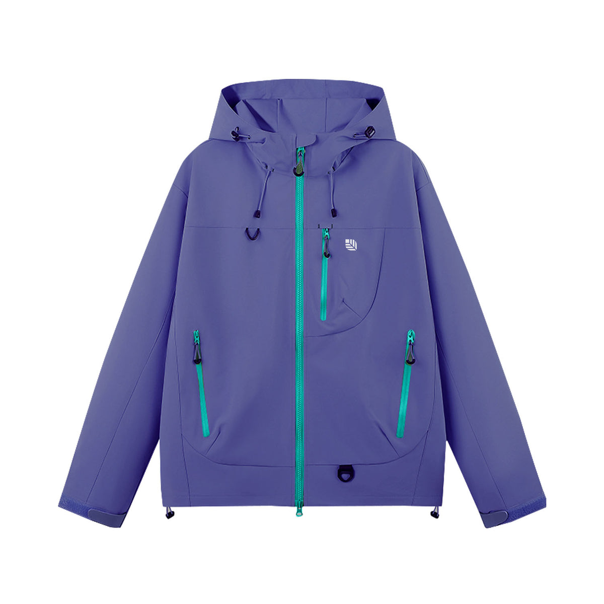 VERA-Venzina Mens Color Block Windcheater Jacket for Bikers Waterproof Single Layer Mens Waterproof Jacket with Hood