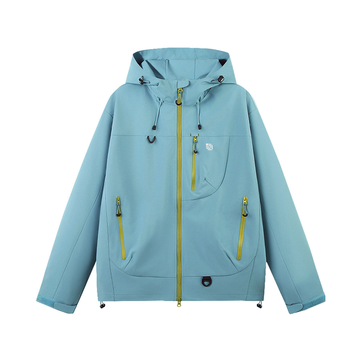 VERA-Venzina Mens Color Block Windcheater Jacket for Bikers Waterproof Single Layer Mens Waterproof Jacket with Hood