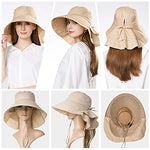 Women's Wide Brim Hat UV Protection(Khaki)