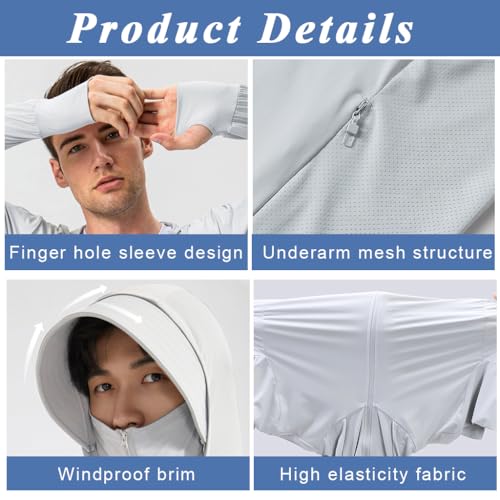 Venzina® Men's Sun Protection Jacket UPF50+