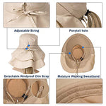 Women's Wide Brim Hat UV Protection(Khaki)